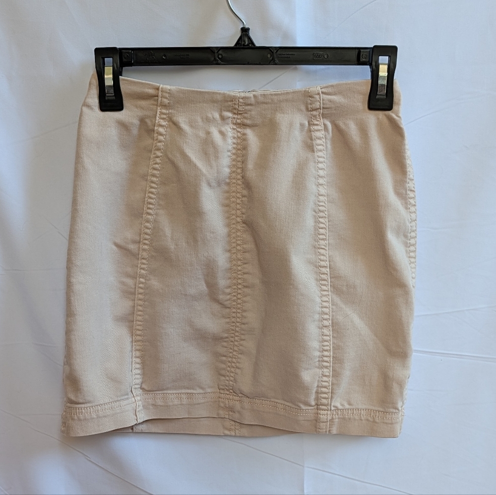 Free People Tan Mini Skirt